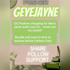 ISO posher's shopping for Men's clothing!
